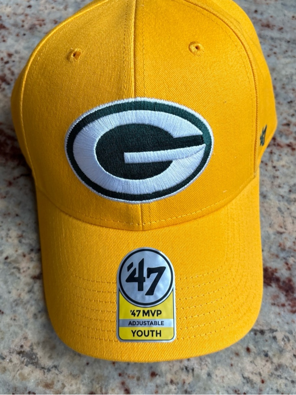 47 Green Bay Packers Youth Gold Adjustable Hat with Logo